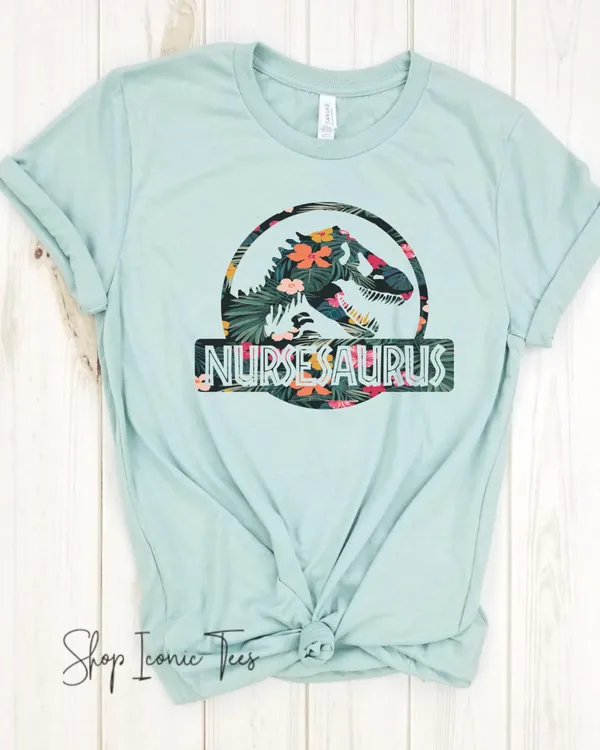 Nurseasaurus - Nurse Shirt, Nursing School T-Shirt, Nursing School Tee, Nurse tee, Funny Nursing Shirt.