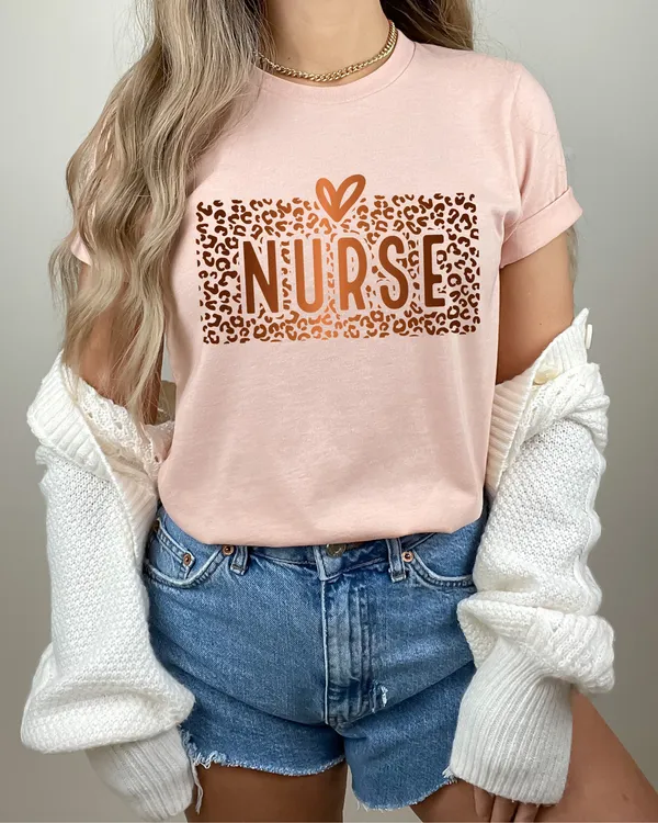 Nurse Shirt, Nurse Shirts for Women, Nurse Saving Lives, Nurse Gift, Nurse Gifts, Leopard Nurse Shirt, Nurse Life Shirt, Nurse Love Shirt