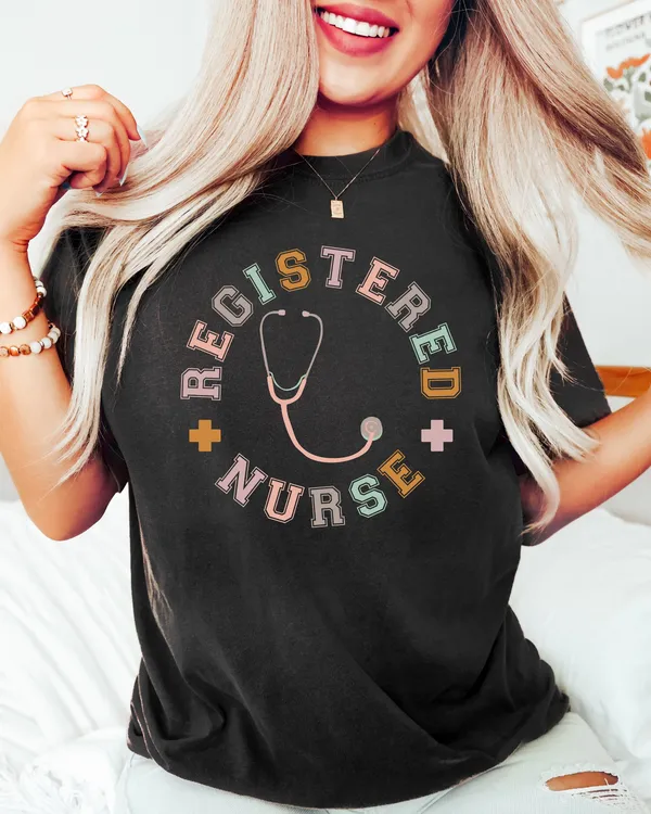 Registered Nurse Shirt for Women, Gift for Registered Nurse, RN Tee, RN Shirt for Registered Nurse, RN Graduation Gift Nursing Tee for Nurse