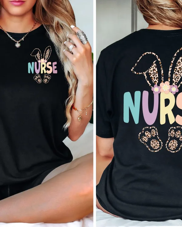 Easter Nurse Shirt, Easter Bunny Nurse Shirt, Nurse Easter Shirt, RN Shirts, Gift for Nurse, Nurse Week Shirt, Nursing Shirts