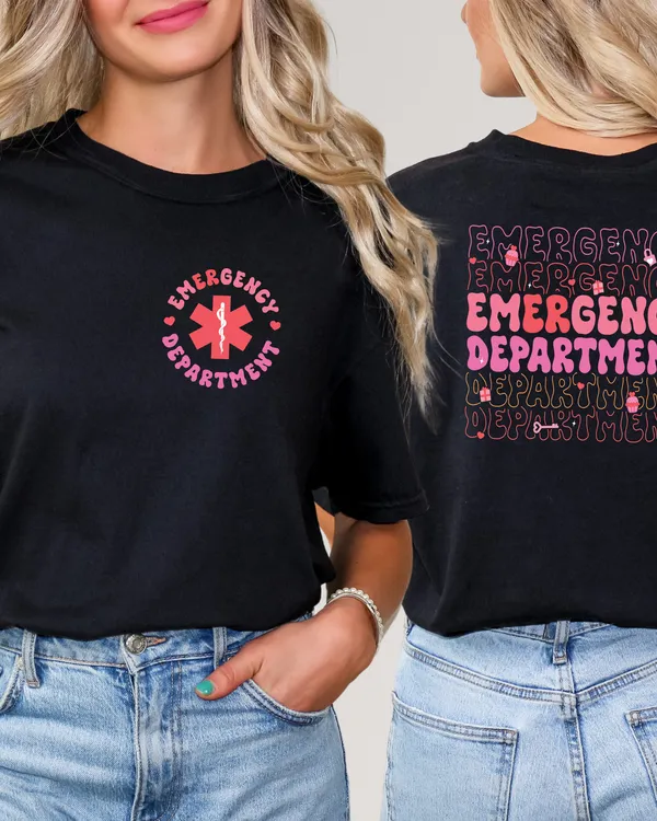 Emergency Department Shirt, Back And Front Design ER Nurse Gift, New Nurse Grad Gift, ER Department Shirt, Future Nurse Gift, ER Nurse