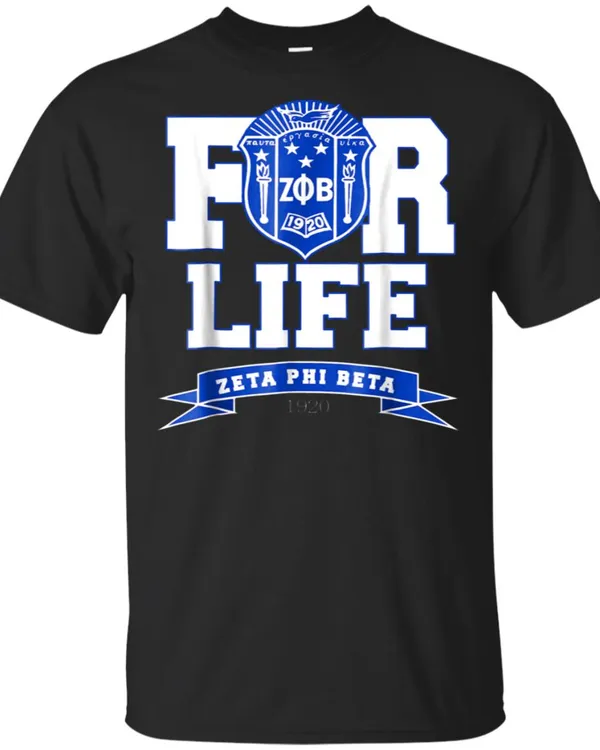 Zeta Phi Beta Sorority Paraphernalia T Shirt Display T-shirt &#8211;