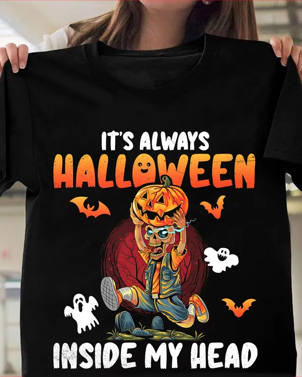 It'S Always Halloween Inside My Head Classic T-Shirt - Kv