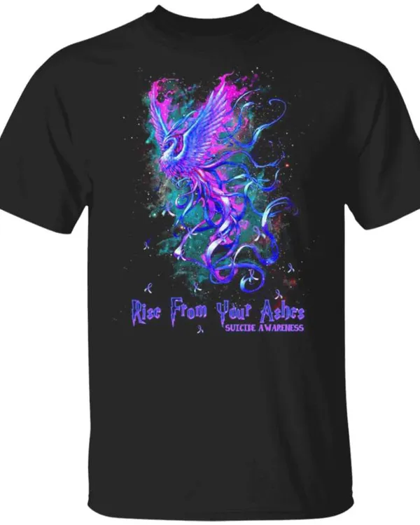 Phoenix Rise from your Ashes Suicide Awareness T-Shirt