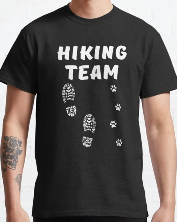 Hiking With Dogs Hiker Team Dog Lover Classic T-Shirt