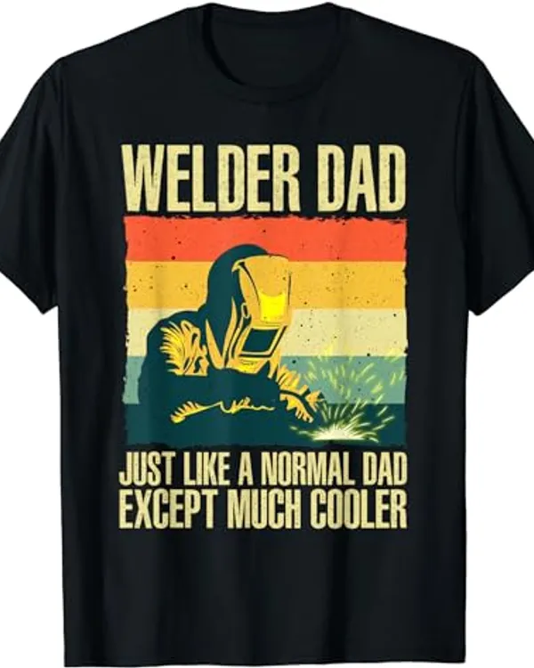 Cool Welding For Men Dad Ironworker Welder Pipefitter Worker T-Shirt 3