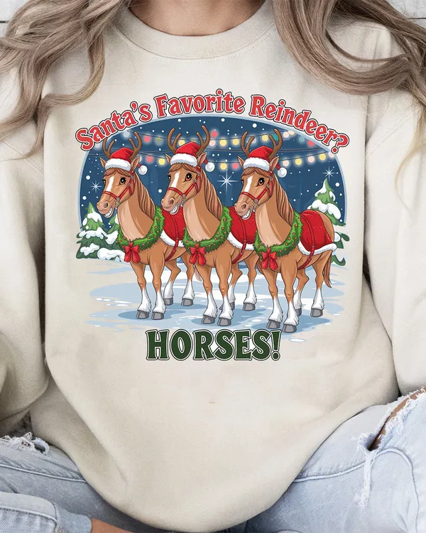 [UNIQUE] SANTA'S FAVORITE REINDEER HORSES