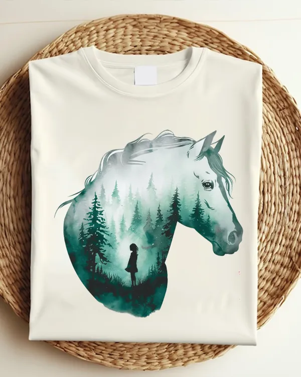 [UNIQUE] NATURE’S WHISPER HORSE AND GIRL DREAMLIKE ART