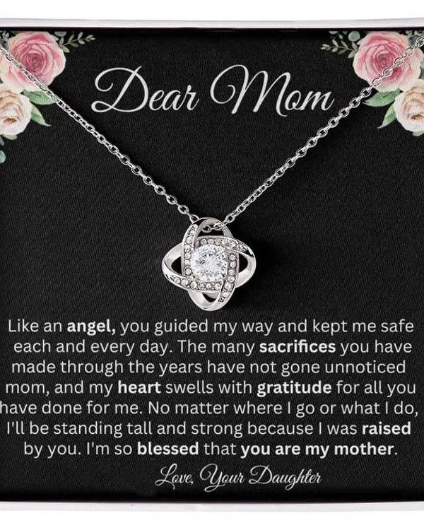 Dear Mom | You're My Angel | Love Knot Necklace