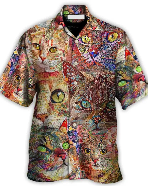 Cat Hawaiian Shirt For Summer, Best Cool Cat Hawaiian Shirts Outfit For Men Women, Friend, Team, Cat Lovers