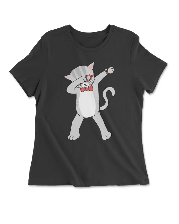 Dabbing Cat T-Shirt Funny Dab Gift Cat
