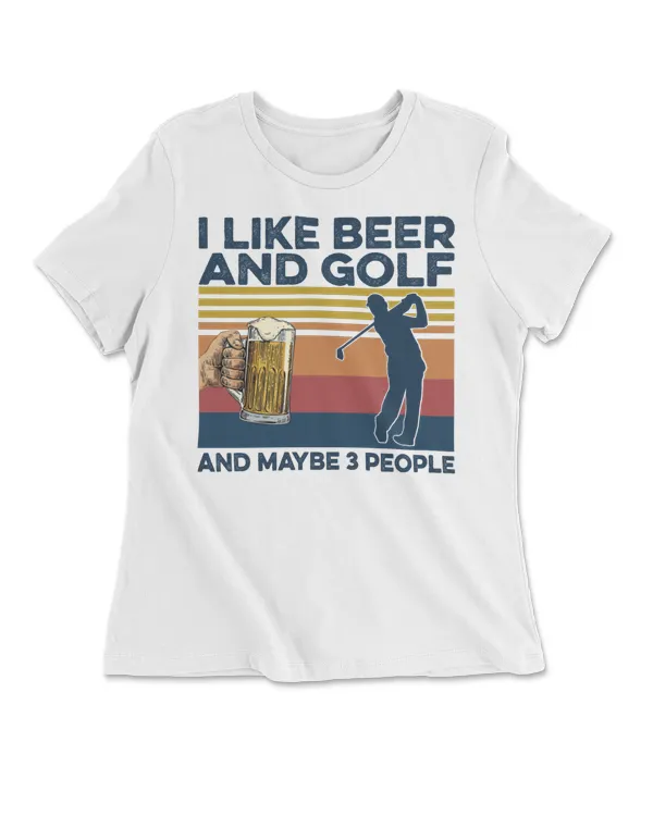 I Like Beer And Golf And Maybe 3 People Vintage