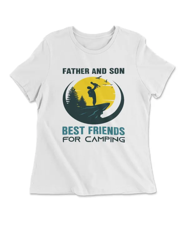 Father And Son Best Friends For Camping