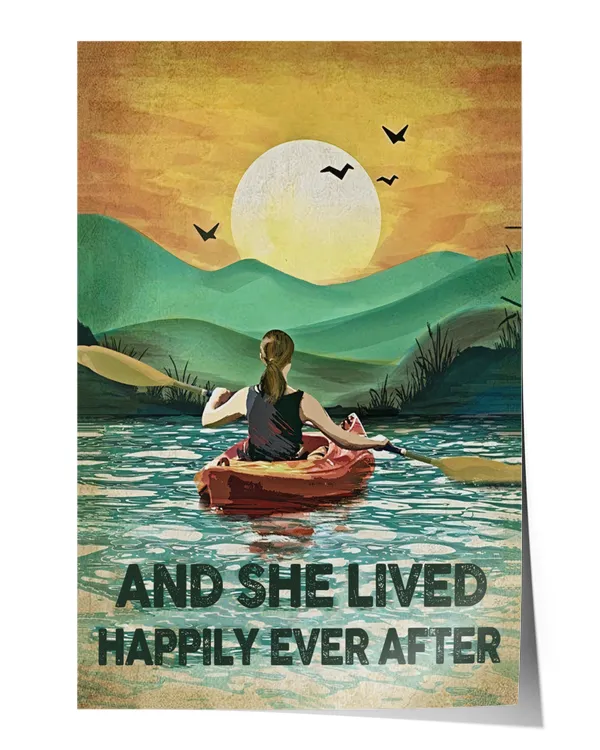 And she lived happily ever after (10) Wall Decor Artwork Print Poster Wall Art Print Home Decor Vintage
