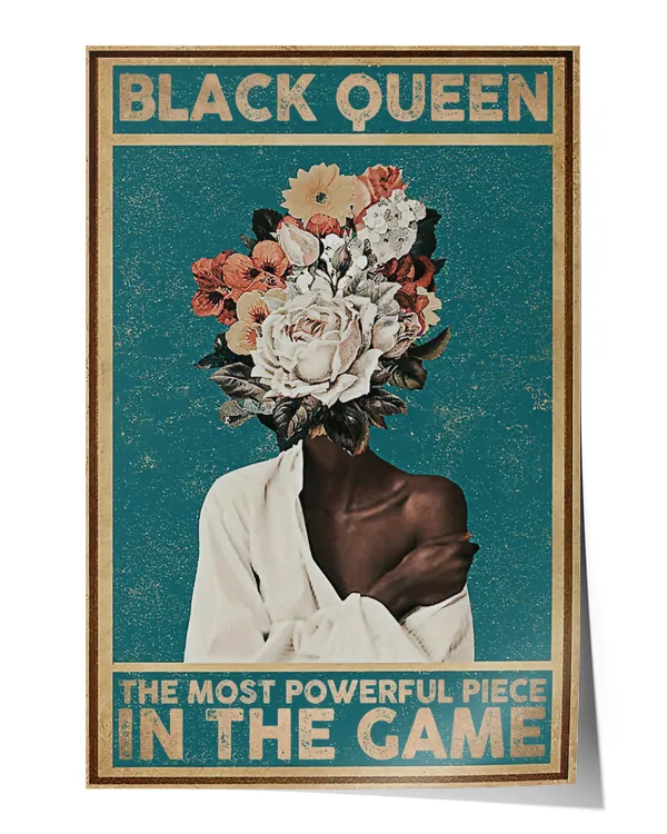 Black queen the most powerful piece in the game (2) Wall Decor Artwork Print Poster Wall Art Print Home Decor Vintage
