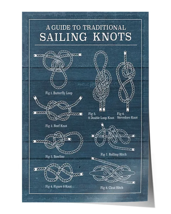 Sailing Knots Guide Poster