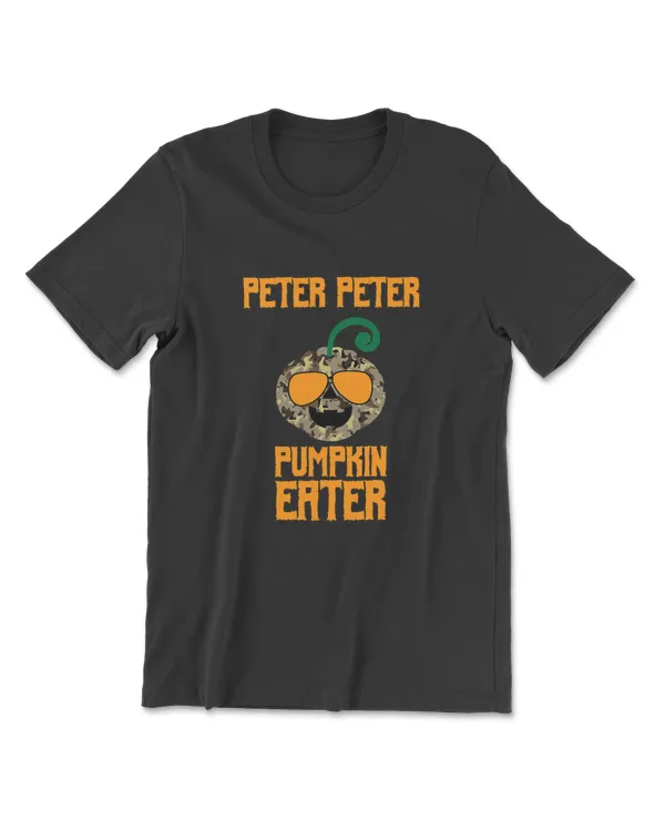 Peter Peter Pumpkin Eater Camo Costume Funny Halloween Gifts T-Shirt