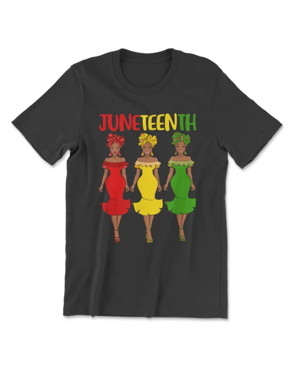 Juneteenth Melanin Black Women T-Shirt