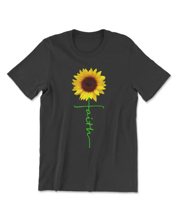 Christian Faith Cross Sunflower Christmas Gift Men Women Kid T-Shirt