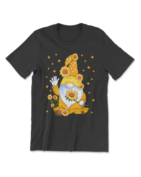 Cute Gnome with Sunflower Floral Sweatshirt