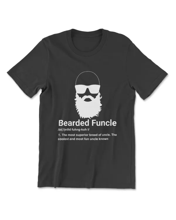 Mens Bearded Funcle Funny Uncle Definition Gifts T-Shirt