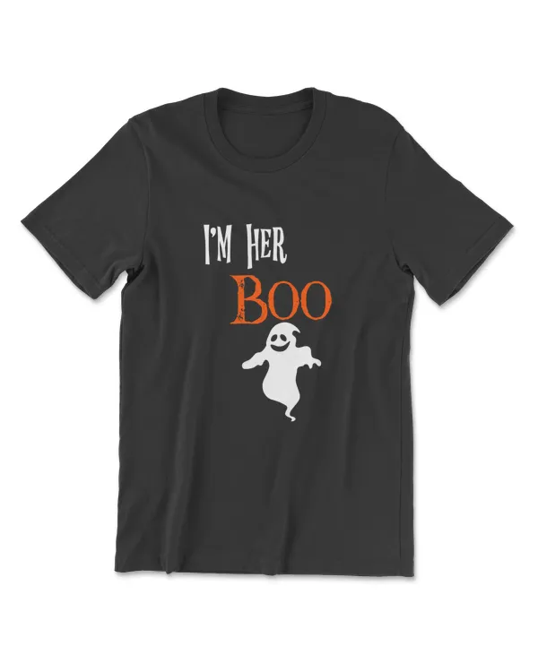 Matching Halloween I'm Her Boo/I'm His Witch Couples Costume T-Shirt