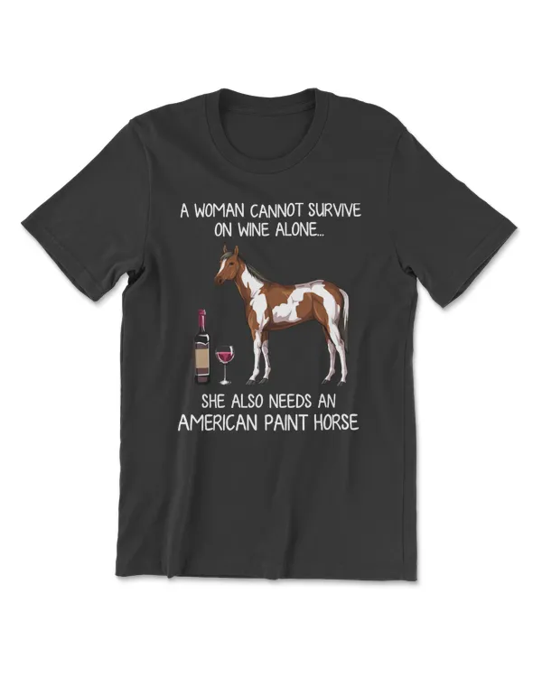 Horse American Paint horse and wine funny horse horseman cattle