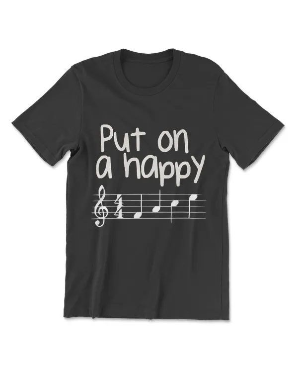 Chorus Music Band Put on a happy Face cute music T-Shirt