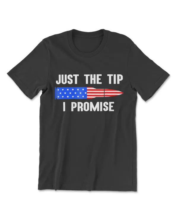 Just The Tip I Promise American Flag Gun Owner Gift T-shirt