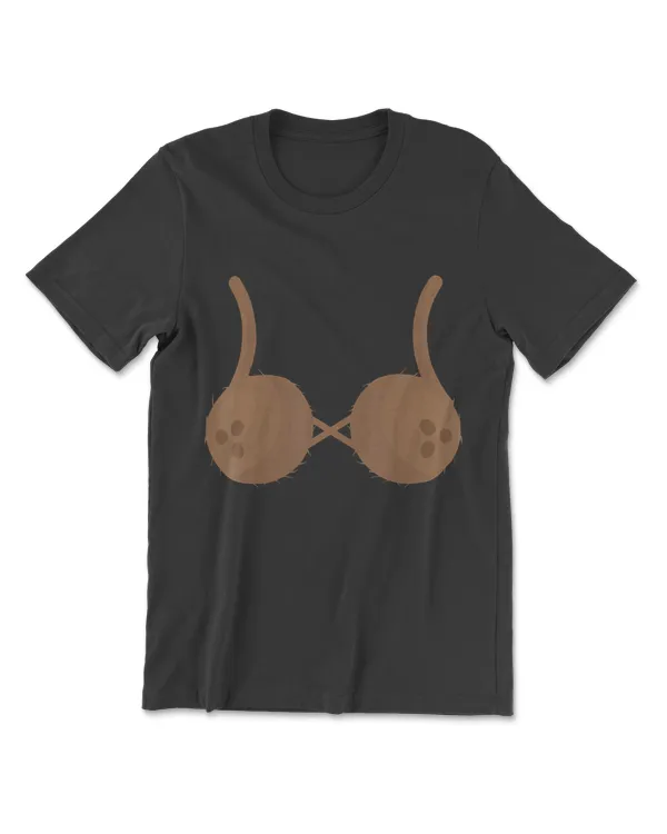 Funny Summer Coconut Bra Coconuts Boobies Gift T Shirt