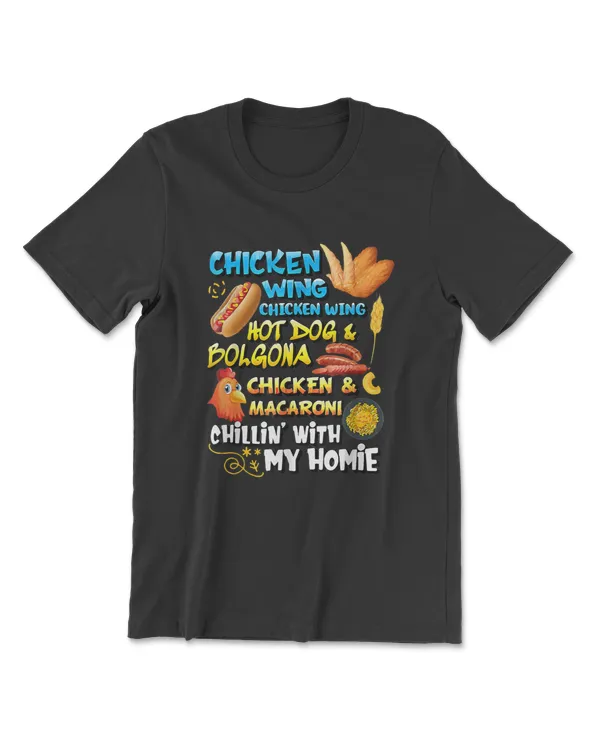 Chicken Wing Chicken Wing Hot Dog Bologna T-Shirt