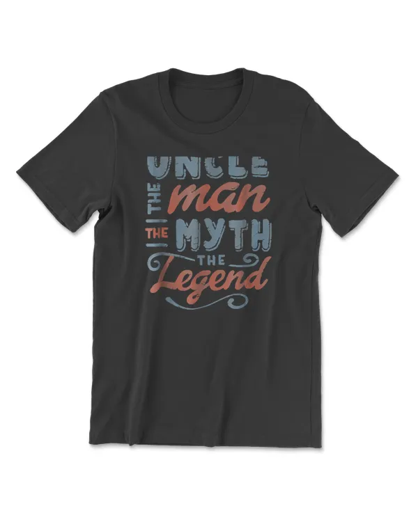 Uncle The Man Myth Legend Fathers Day Gift Mens T-shirt