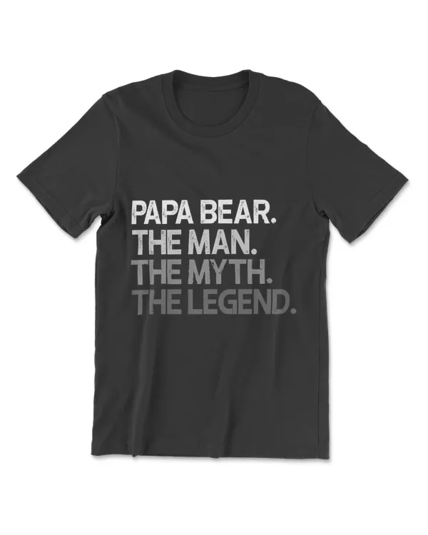 Mens Papa Bear    Dads & Fars  Man Myth Legend Premium