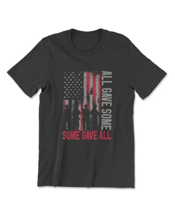 Memorial Day 2021 Shirt All Gave Some Some Gave All Veteran T-Shirt