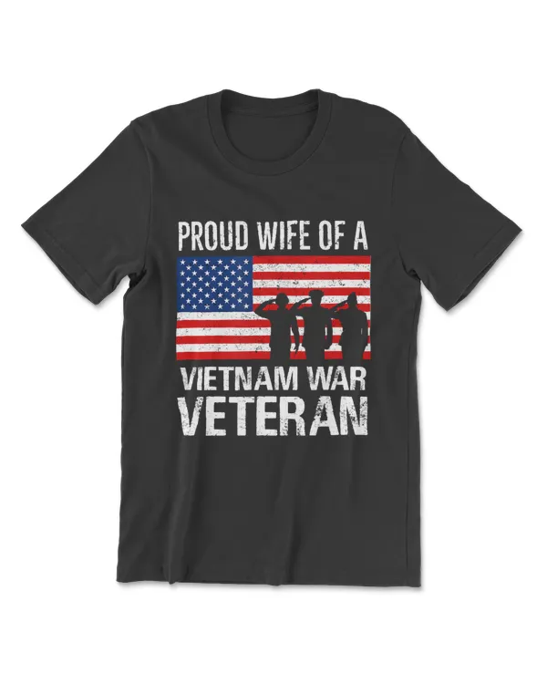 Proud Wife Vietnam War Veteran Husband Wives Matching Design