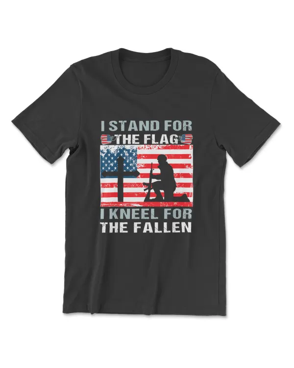 I Stand For The Flag Kneel For The Fallen T-Shirt