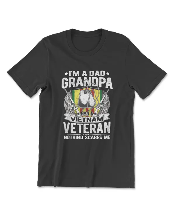 Dad Grandpa Vietnam Veteran Vintage Shirt Men's Gift T-Shirt