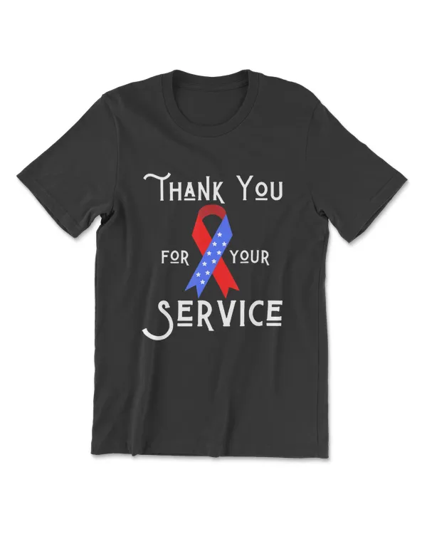 Thank You For Your Service Patriotic USA American Men Women T-Shirt
