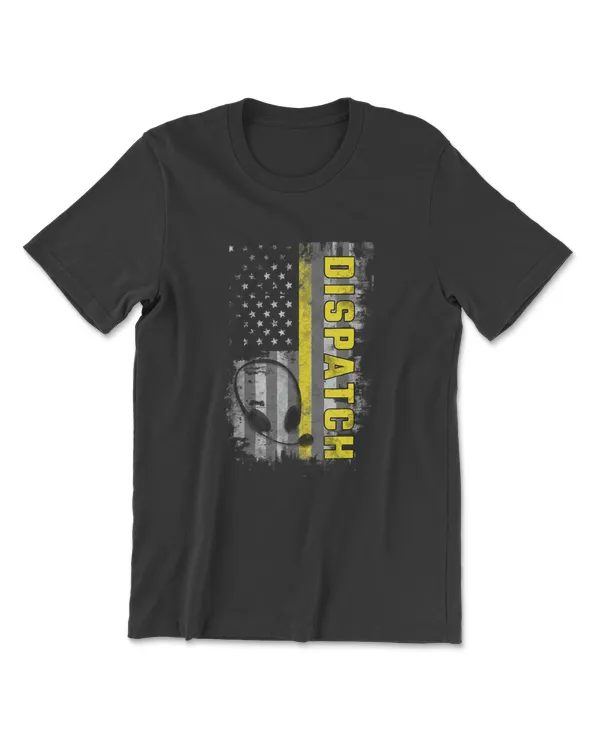 911 Dispatch Operators First Responder Dispatcher Flag T-Shirt