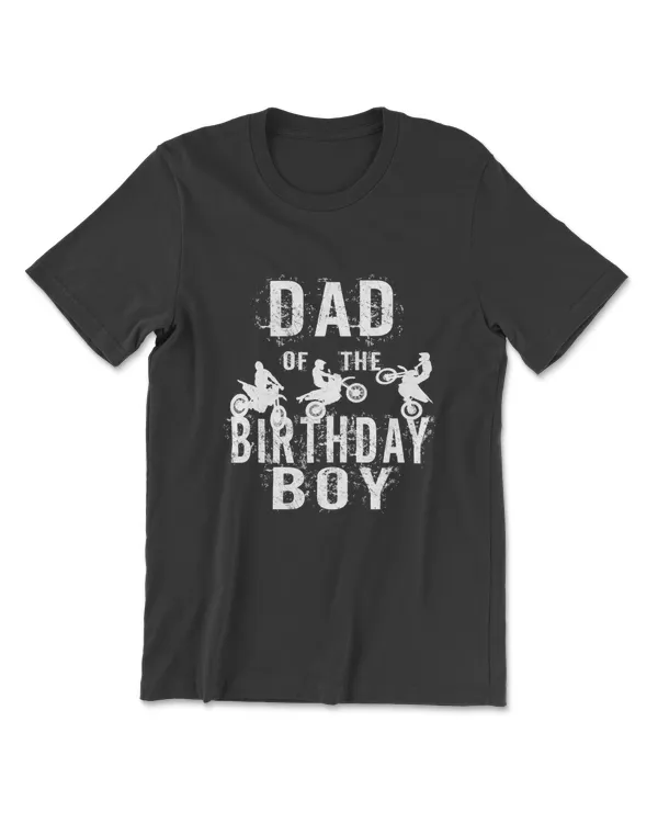 Motocross MX Dad Birthday Boy MX Family Dirt Bike Birthday T-Shirt