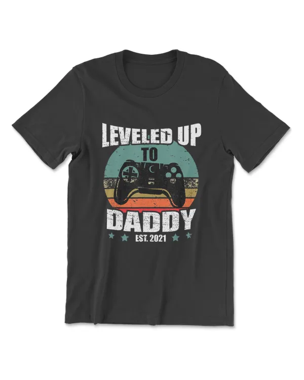 Mens Promoted To Dad  Leveled Up To Daddy Est 2021