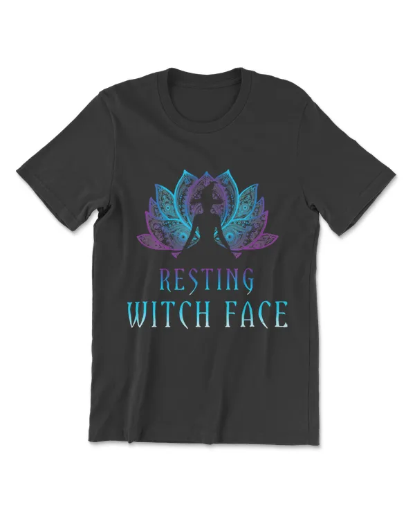 Resting Witch Face Lotus  Halloween Yoga Witch Costume