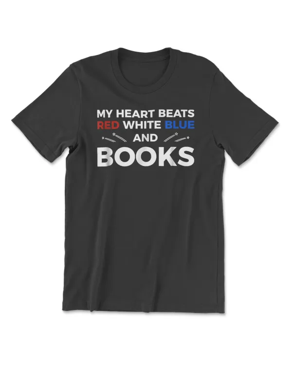 4th of July Independence Day Book Lover English Teacher Tee