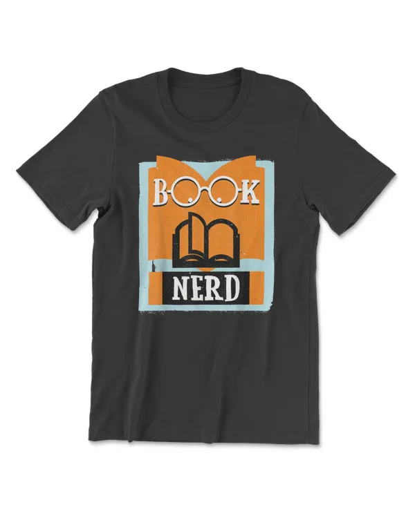 Book Reading Nerd Funny Glasses Geek Readers Gift T-Shirt