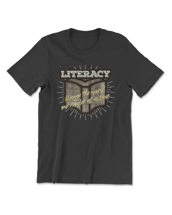 Change The World Literature T-Shirt Gift For Book Readers
