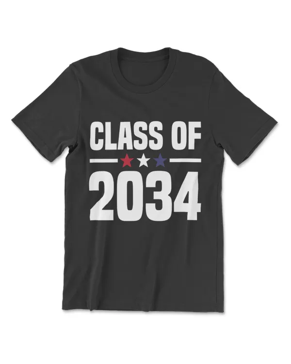 Class Of 2034 Kindergarten Grow With Me Future Graduate T-Shirt