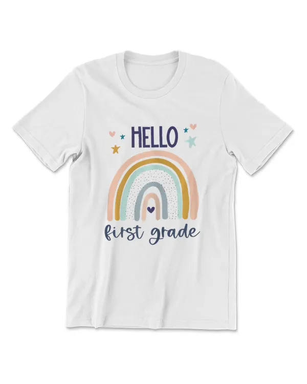 Hello 1st Grade Back To School First Grade Teachers Students T-Shirts
