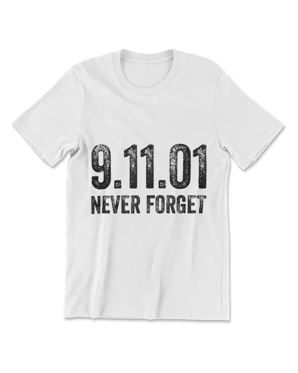 Vintage Never Forget Patriotic 911 American Retro Gift T-Shirt