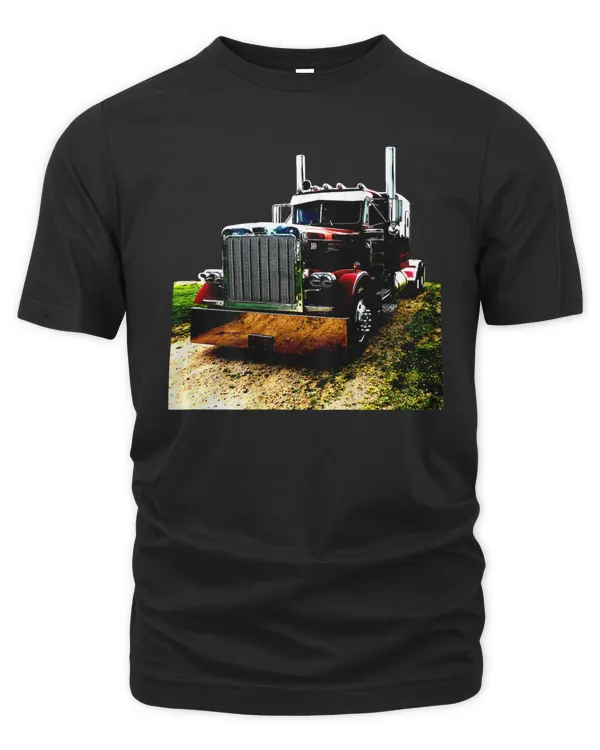 Adult and Youth Semi Truck Trucker Tshirt Back Design