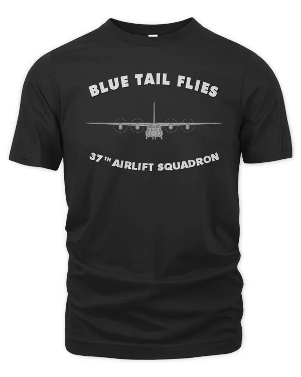 37th Airlift Squadron Blue Tail Flies C-130 Hercules Tee